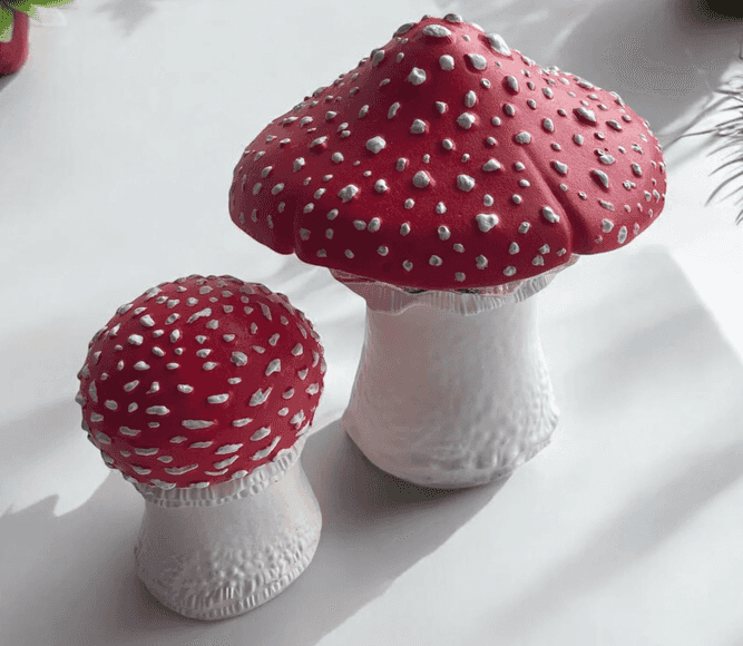 Amanita seramik saksı mumu