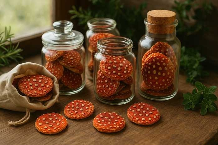 Kurutulmuş Amanita Doğru Nasıl Saklanır