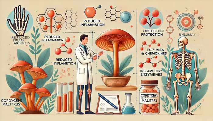 Cordyceps hæmmer gigt: Anti-inflammatorisk svamp