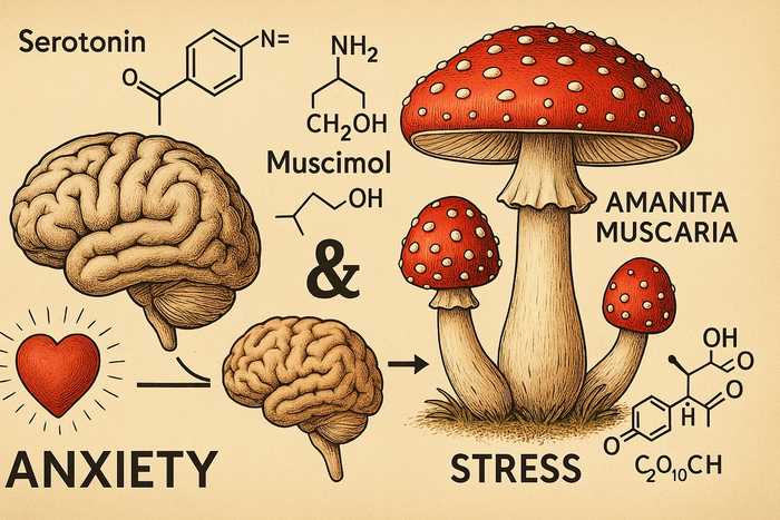 Anksiyete ve stres için sinek mantarı