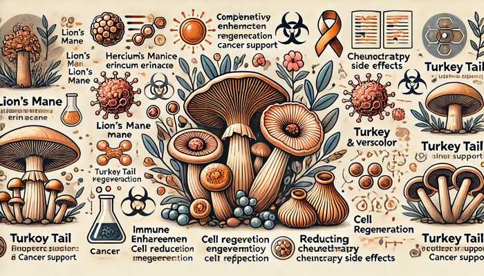 Lion's Mane & Trametes: Supportive Oncology Treatment