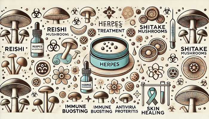 Лікування герпесу за допомогою Рейші і Шиітаке