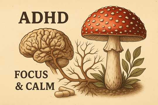 אמניטה ו-ADHD: תמיכה טבעית לריכוז ולרוגע