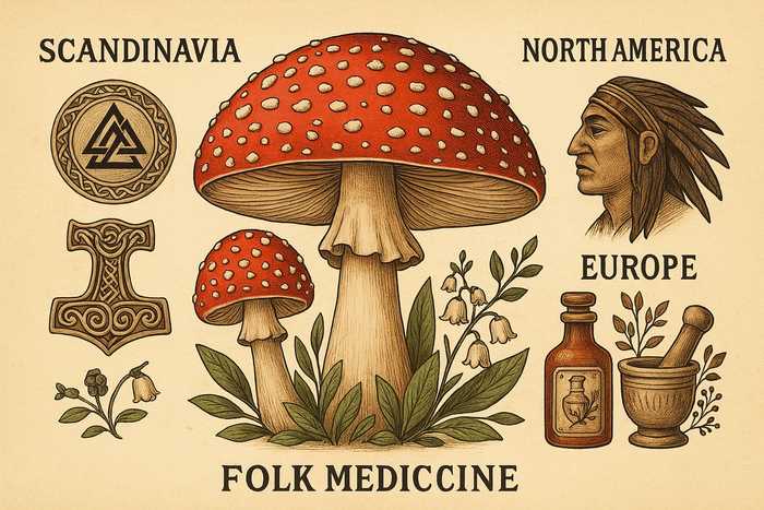 Fly-agaric in folk medicine: traditions of different peoples
