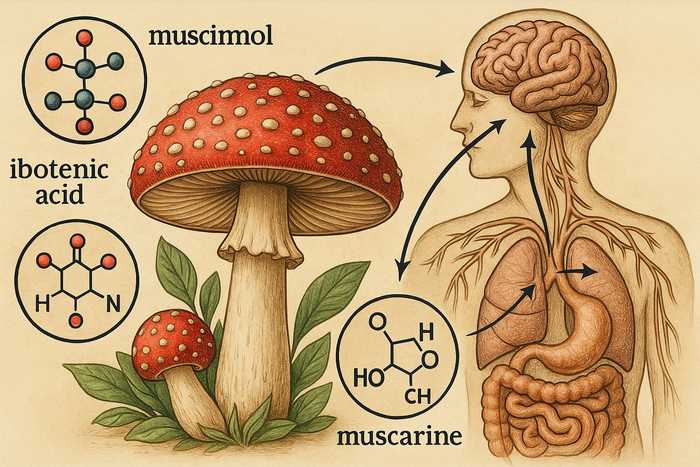 Amanita Aktif Bileşikleri Vücudu Nasıl Etkiler?